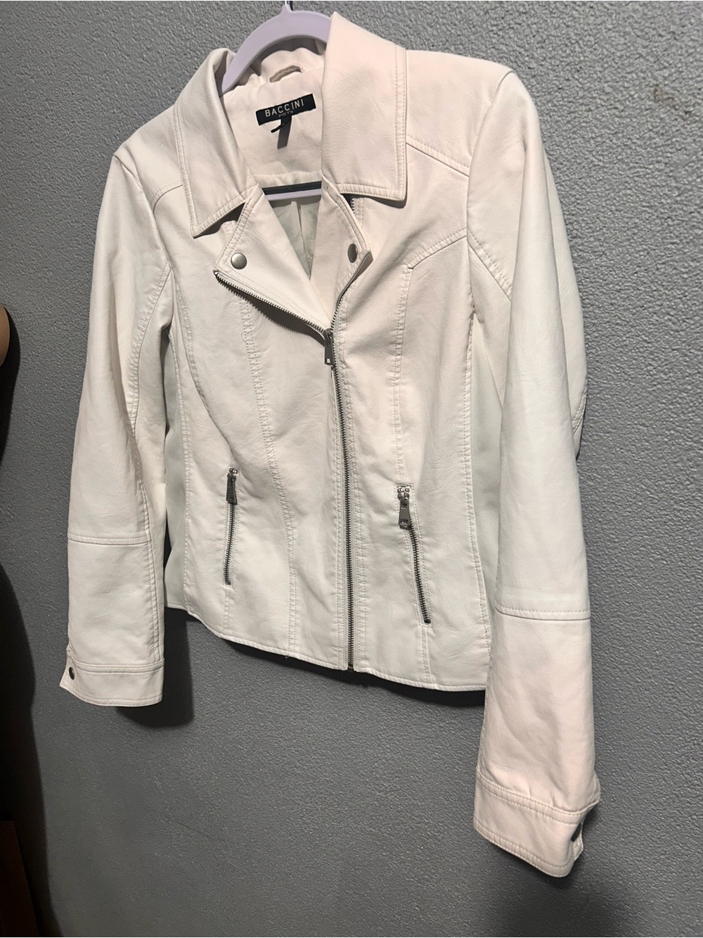 Baccini  faux leather jacket size large - Picture 4 of 10